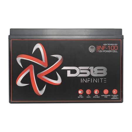 Ds18 INFINITE 100 AH AGM Power Cell Battery INF-100